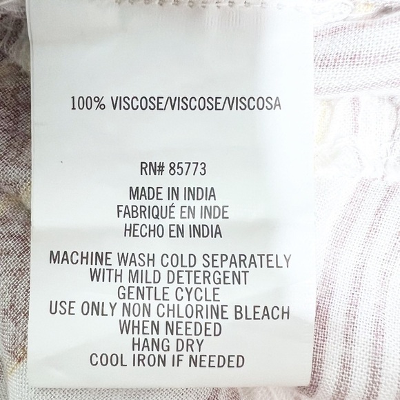 O’NEILL mauve & ivory floral striped Angie V-Neck Maxi Dress x-small - Picture 12 of 13